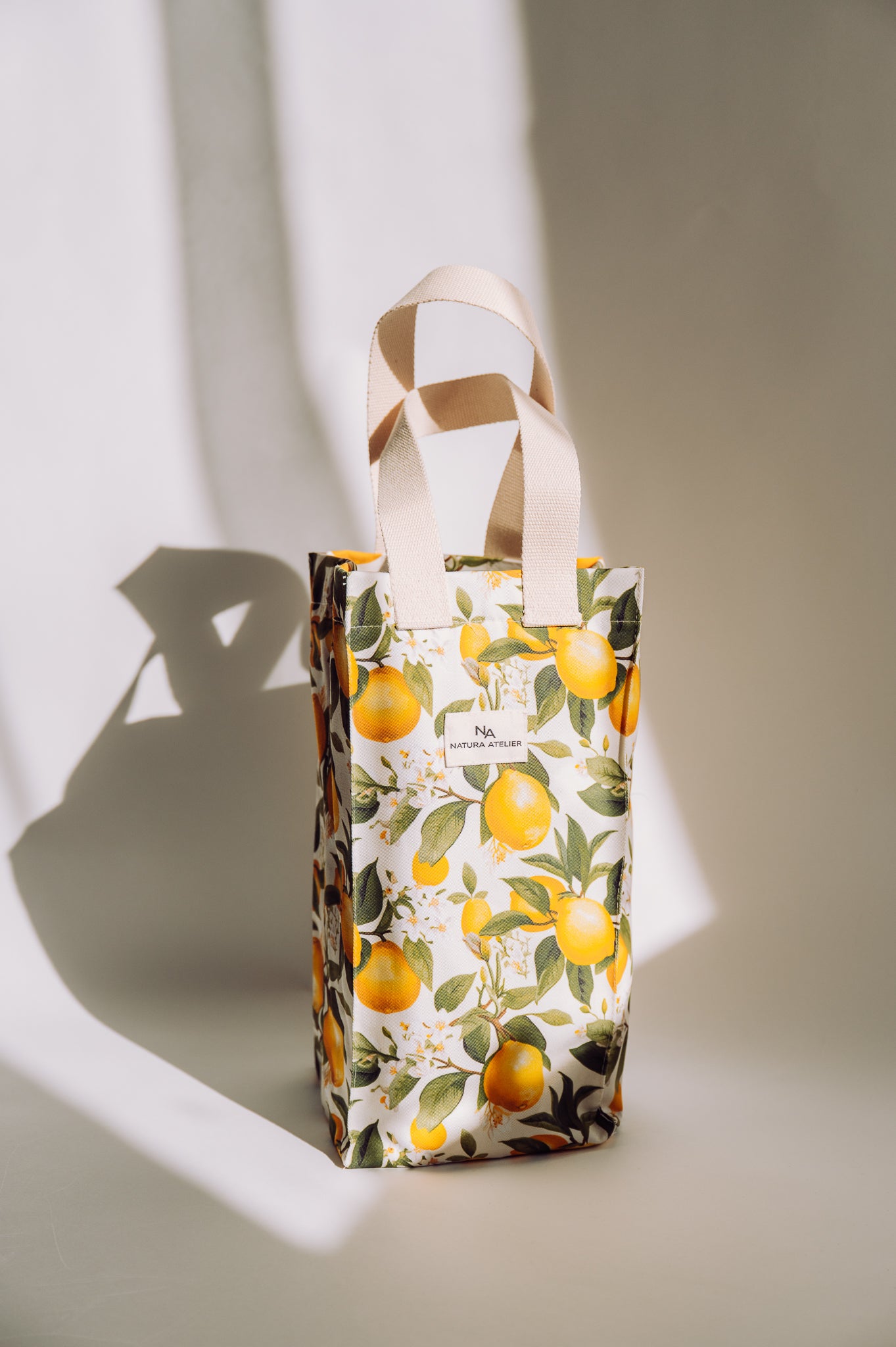 4 Bottle Bag- Lemons