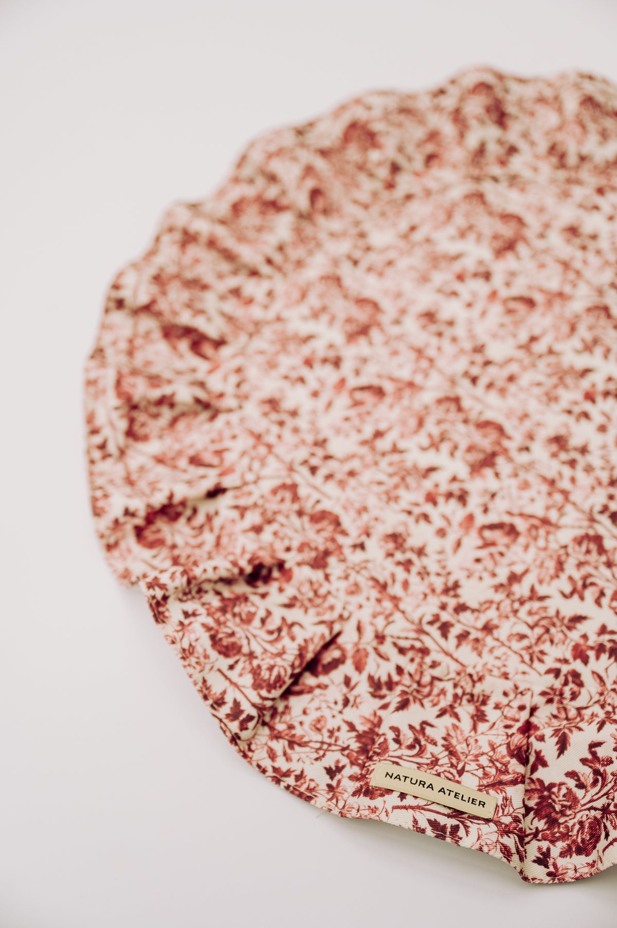 Round Ruffled Placemat - Toile De Jouy
