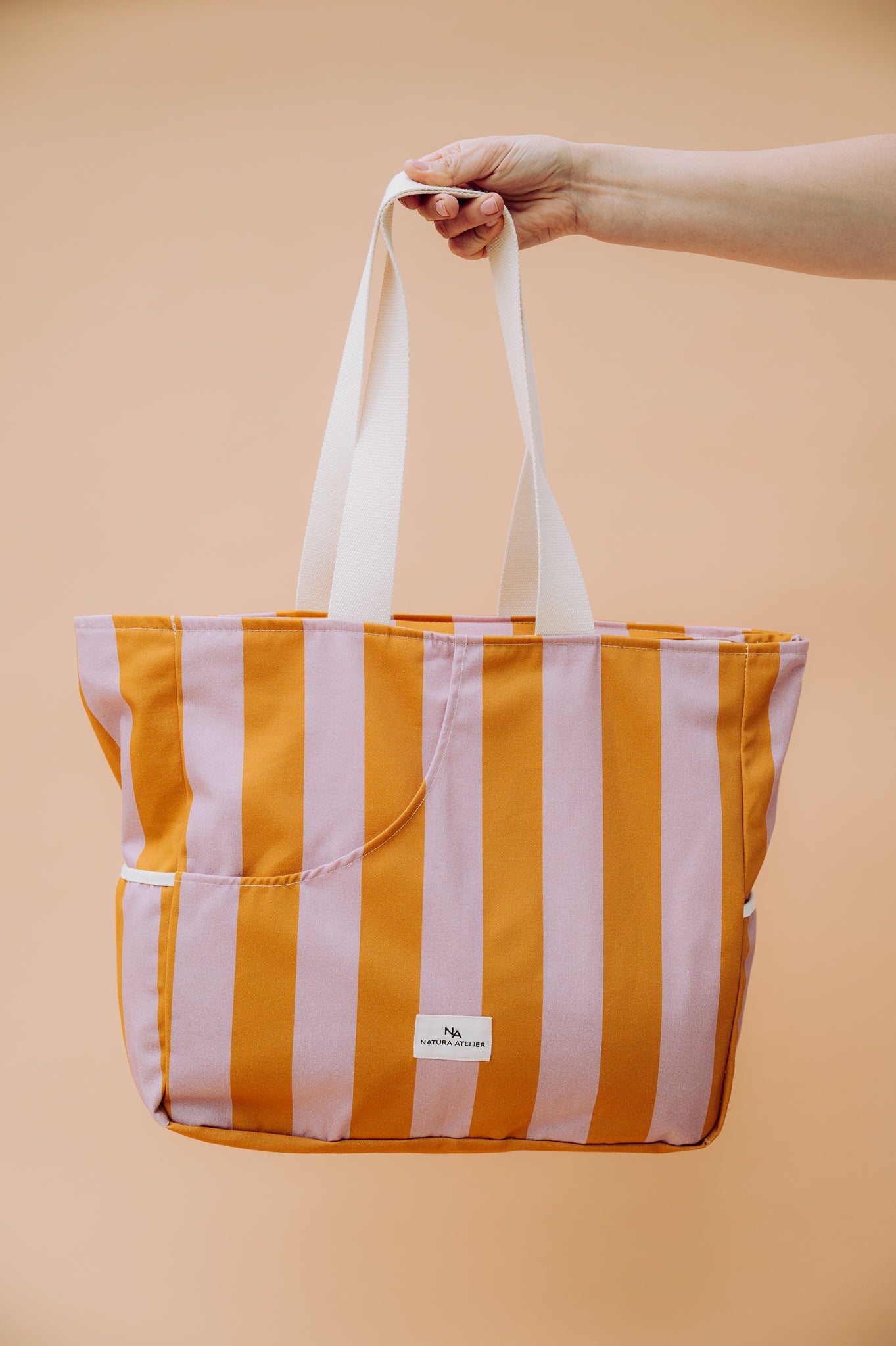 Analog Tote Bag - Apricot Sky