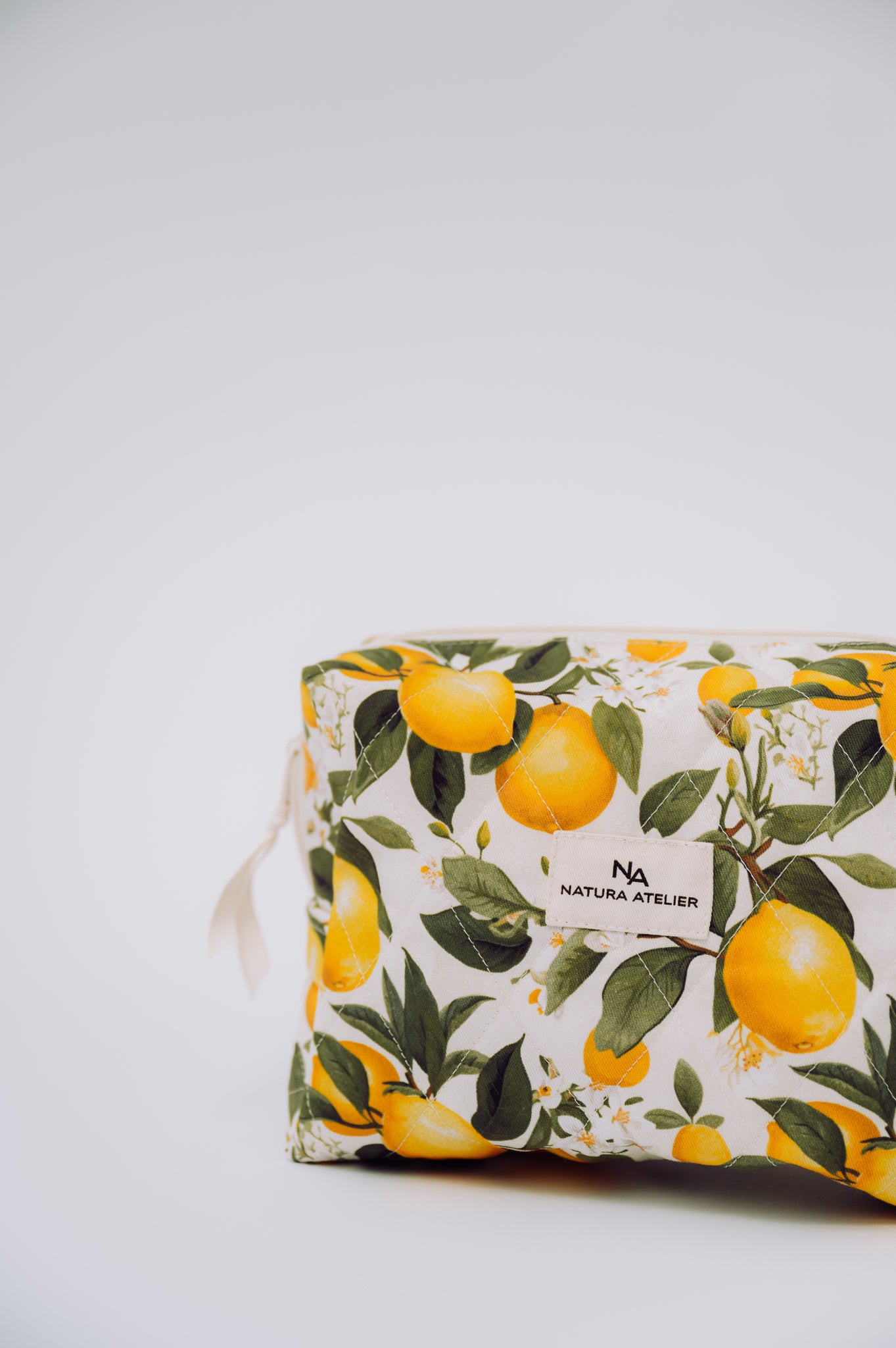 Kosmetyczka pikowana bawełniana Lemons