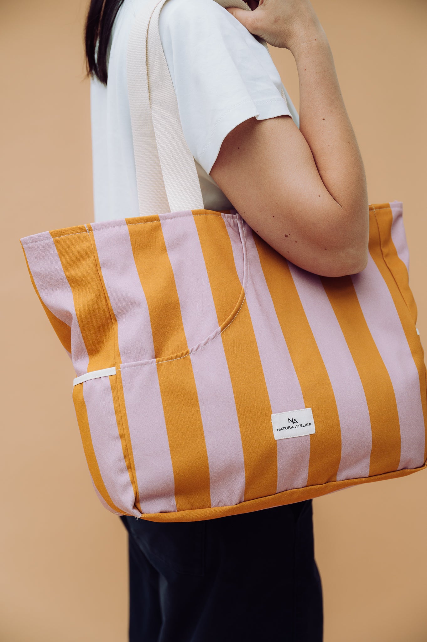 Analog Tote Bag - Apricot Sky