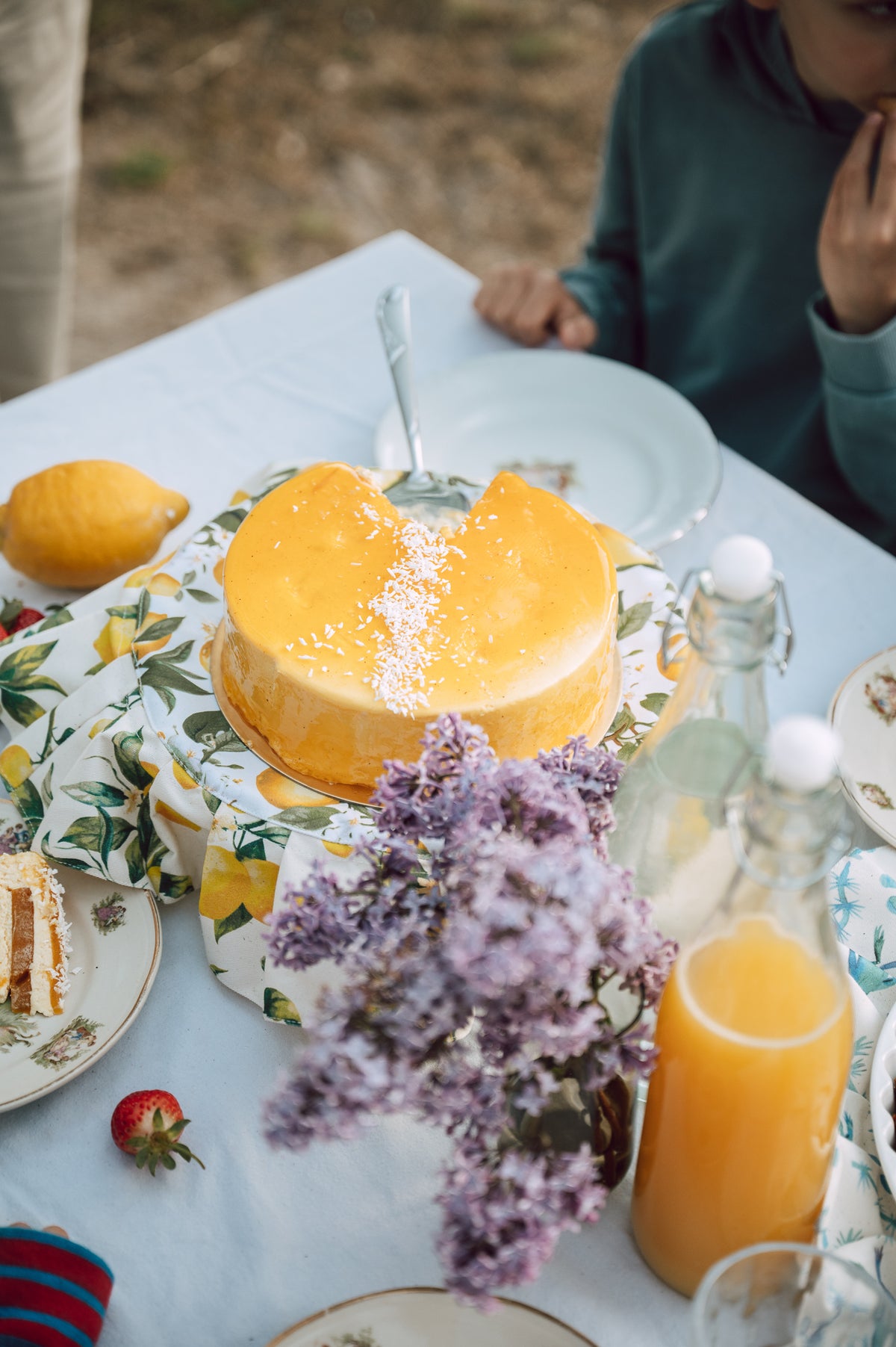 Okrągła Podkładka pod Talerze - Lemons