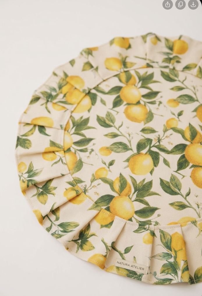 Okrągła Podkładka pod Talerze - Lemons