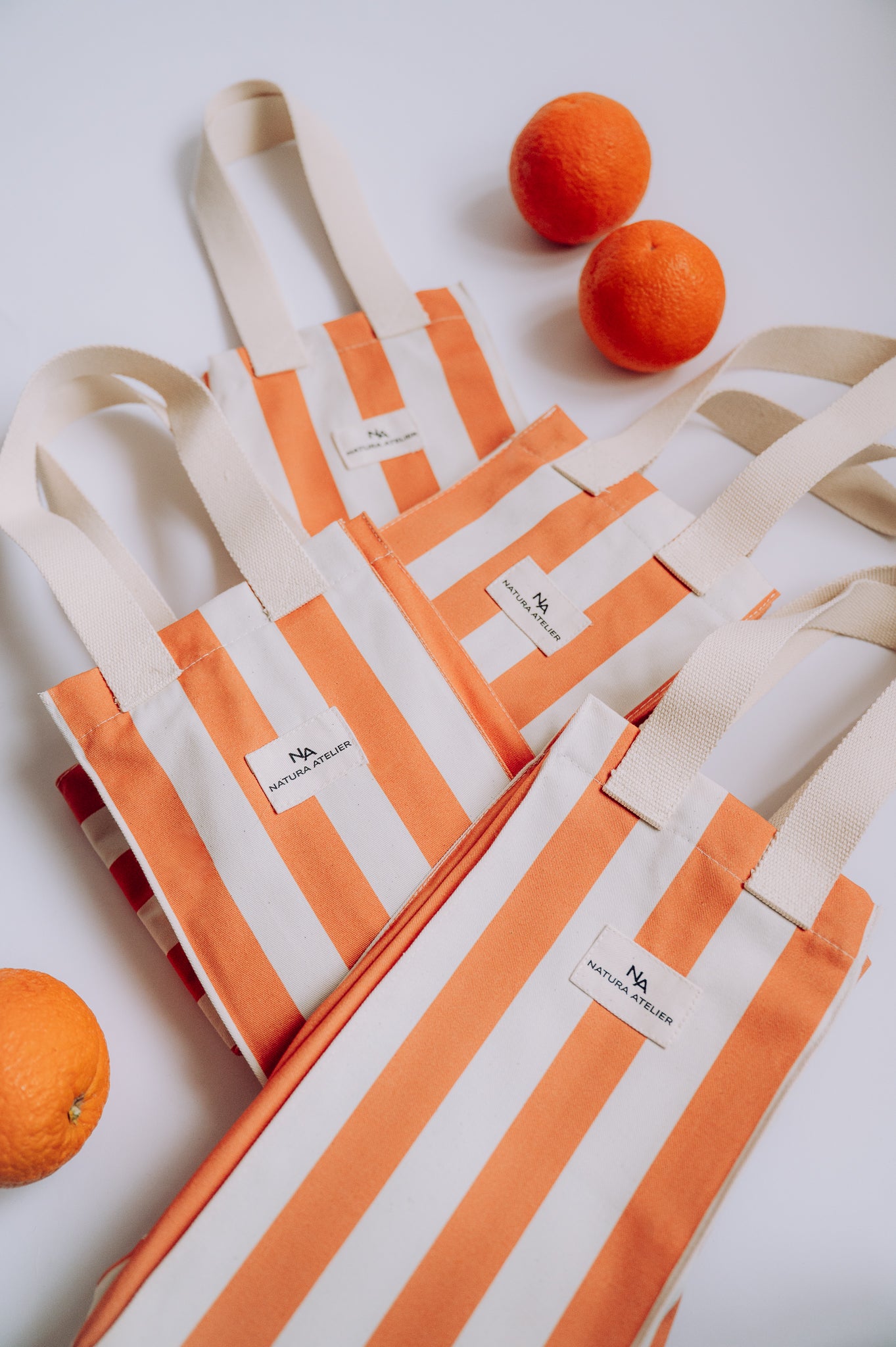 2 Bottle Bag - Pumpkin Stripes
