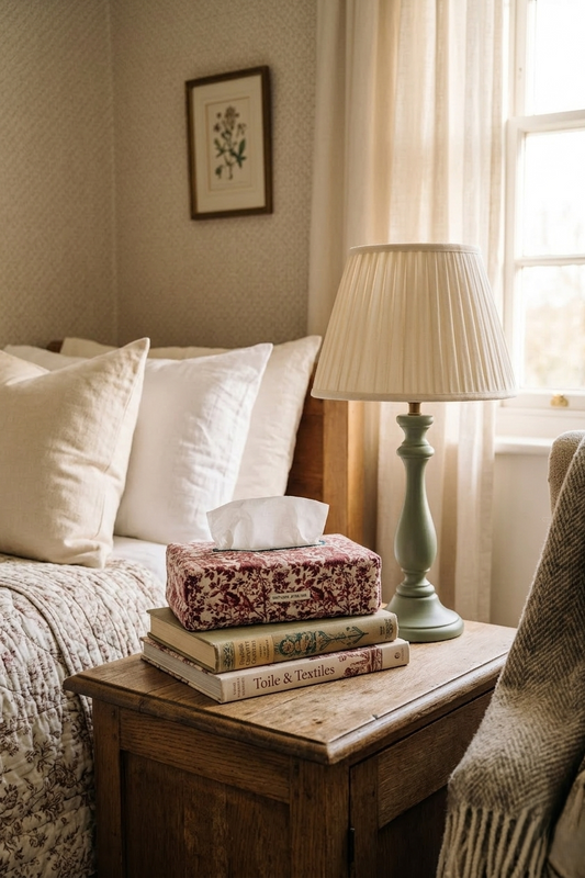 Tissue Box Cover- Toile De Jouy