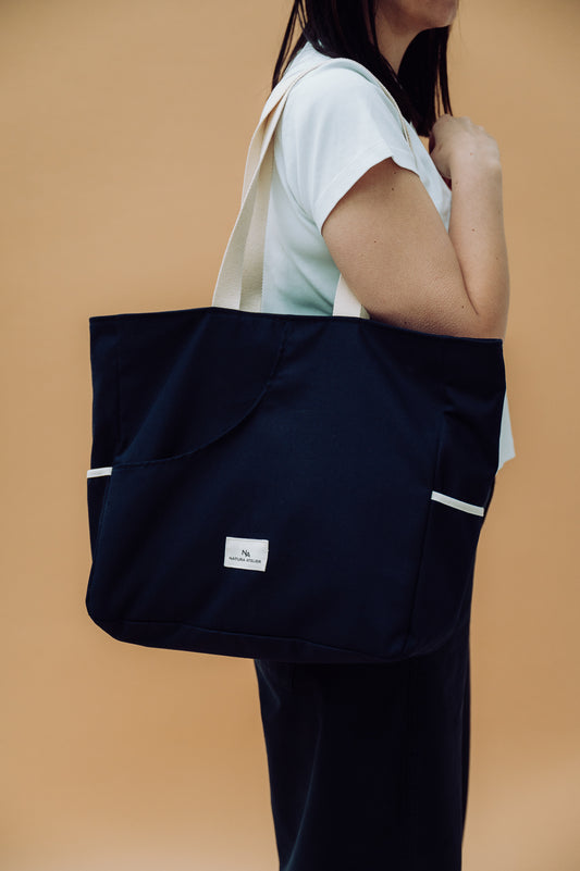 Analog Tote Bag - Navy Amphibian