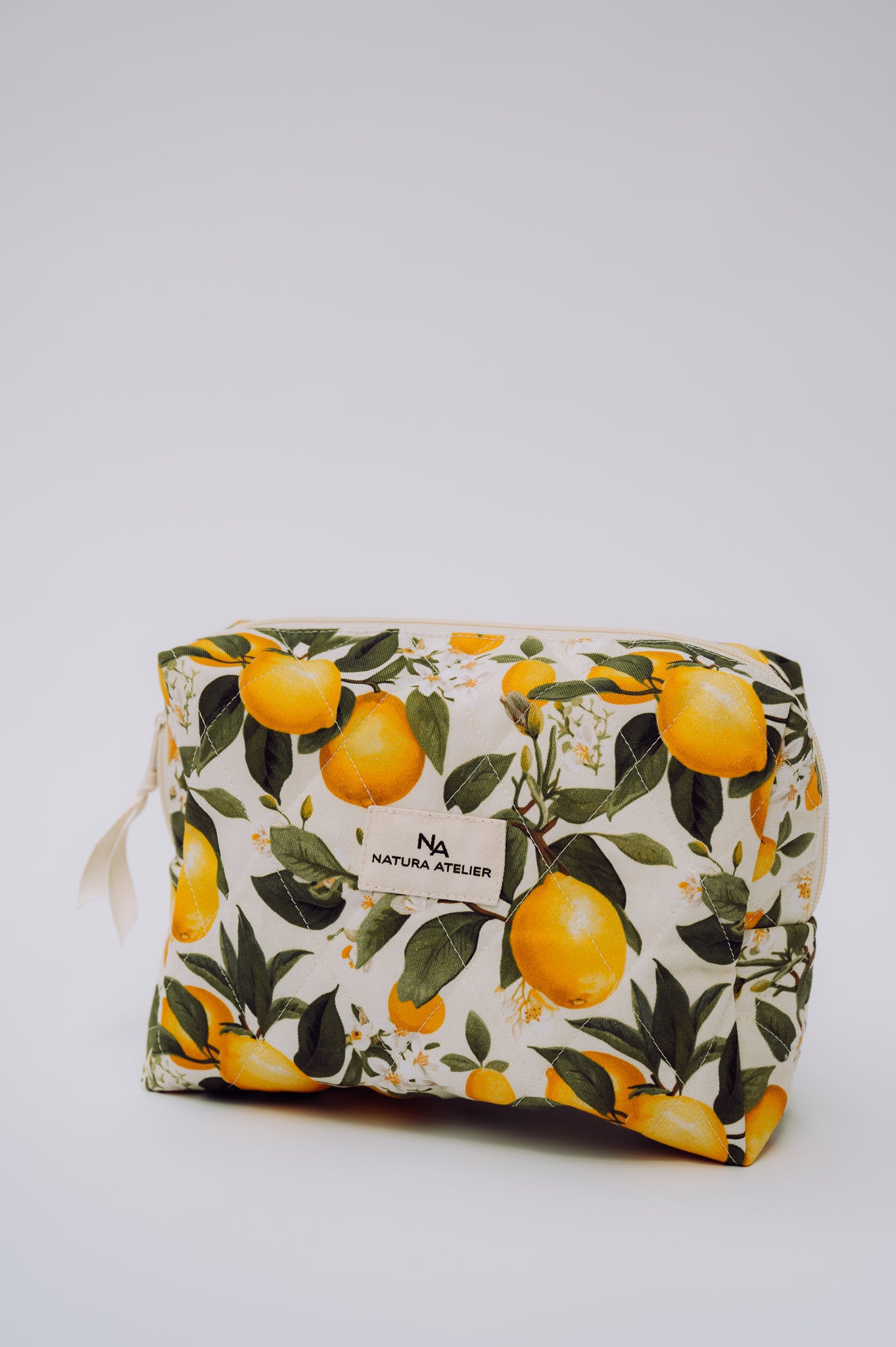 Kosmetyczka pikowana bawełniana Lemons