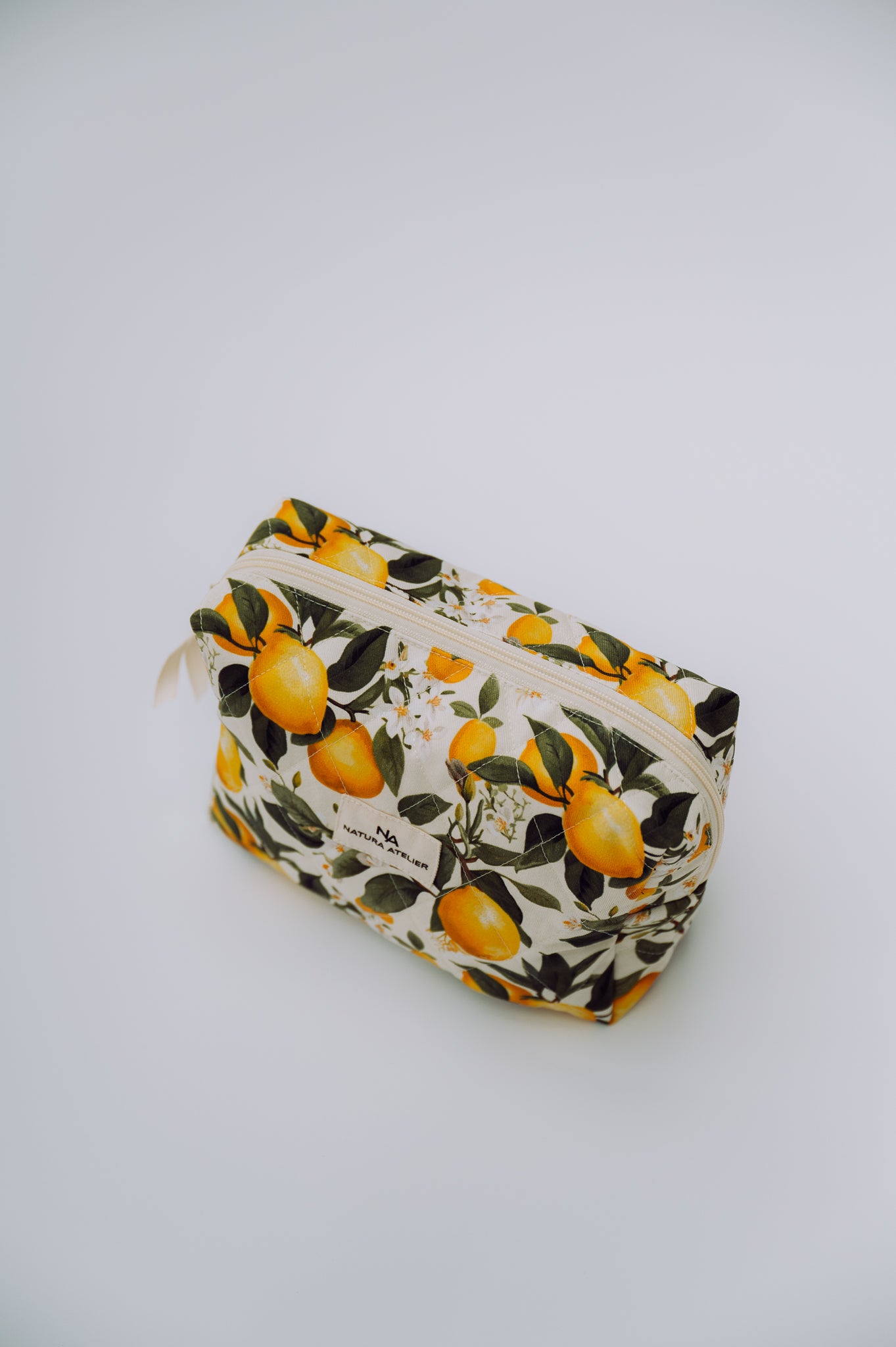 Kosmetyczka pikowana bawełniana Lemons