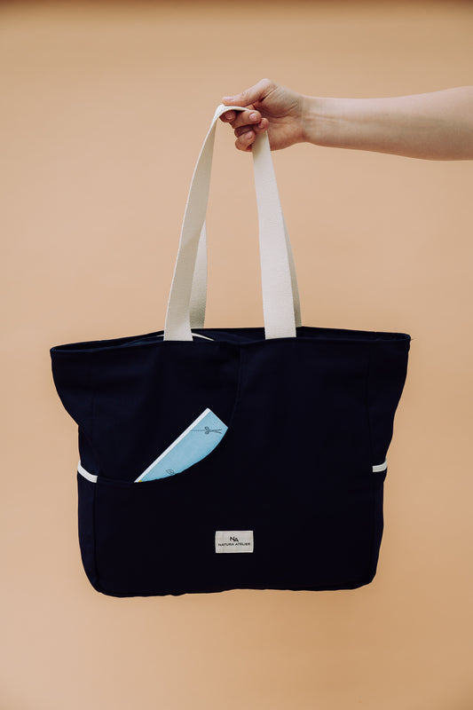 Analog Tote Bag - Navy Amphibian