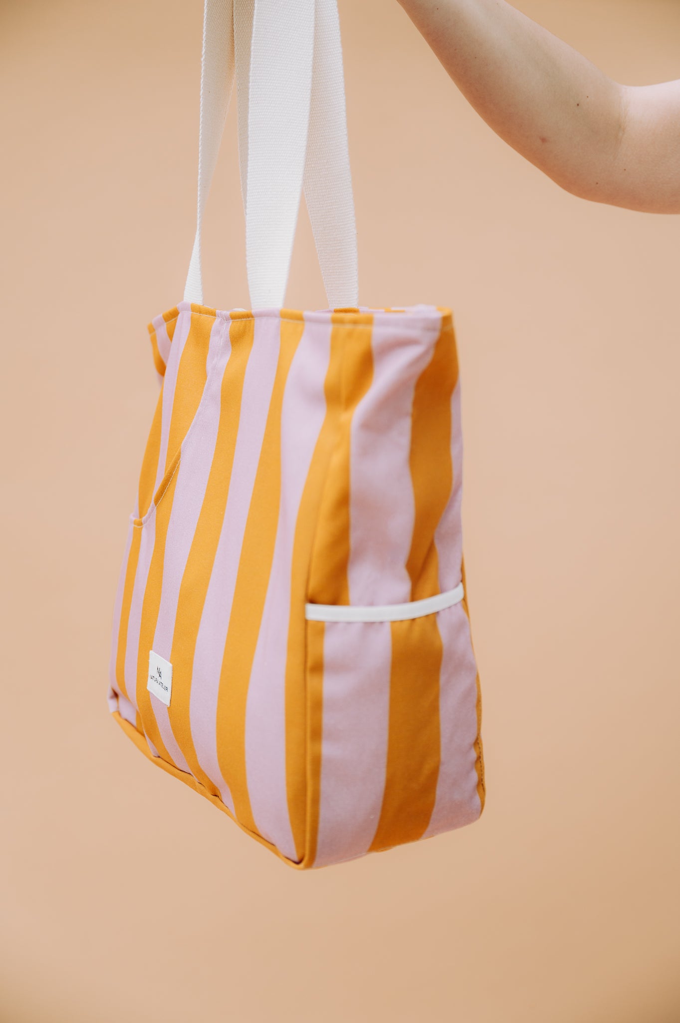 Analog Tote Bag - Apricot Sky
