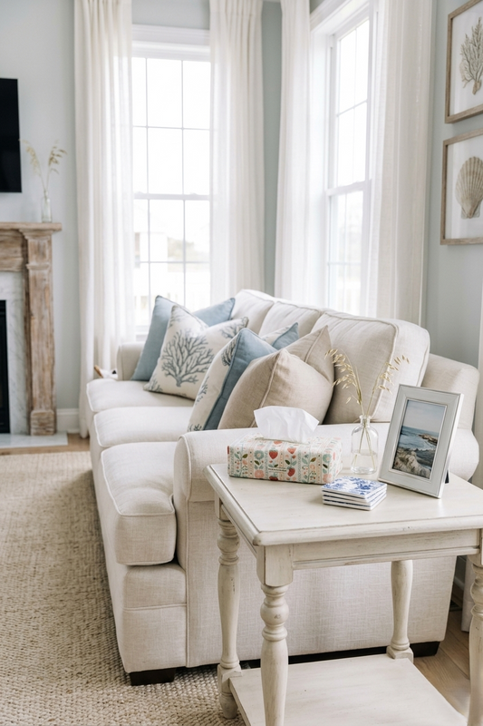 Tissue Box Cover- Vintage Strawberries